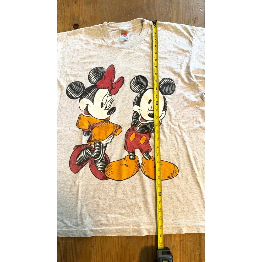 Vintage Mickey Unlimited Jerry Leigh Mickey Minnie Mouse Shirt Grey XL OSFA 90s